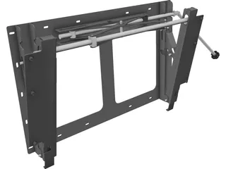 LCD TV Wall Stand 3D Model