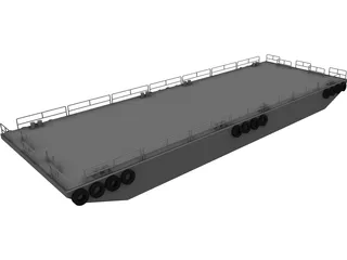 Barge 3D Model