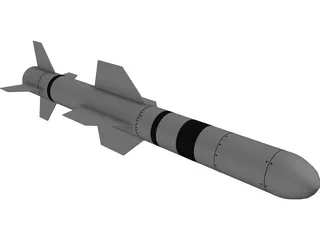 AGM-84A Harpoon 3D Model