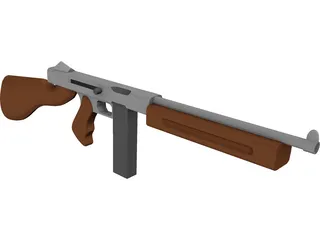 Old School Rifle 3D Model