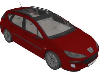 Peugeot 407sw 3D Model