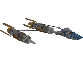 Star Wars Anakin Pod Racer 3D Model