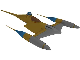 Star Wars Naboo N1 Starfighter 3D Model