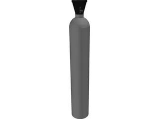 Gas Cylinder 3D Model