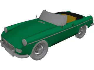 MGB Sports Car 3D Model