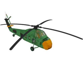 Sikorsky UH-34 Choctaw 3D Model