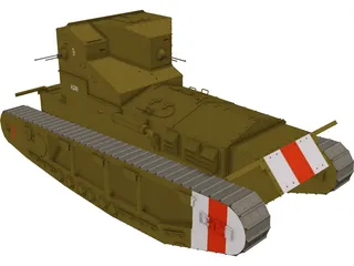 Whippet Tank 3D Model