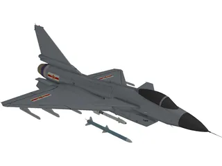 Chengdu J-10 3D Model