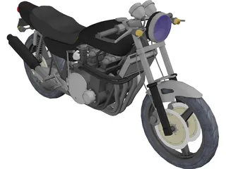 Kawasaki Z900 3D Model