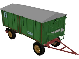 Industrial Trailer 3D Model