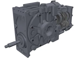 Hewland LD200 Gearbox 3D Model