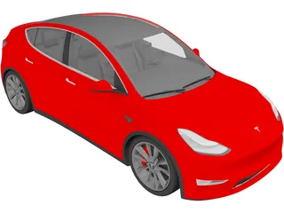 Tesla Model Y (2021) 3D Model