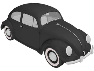 Volkswagen Beetle (1948) 3D Model