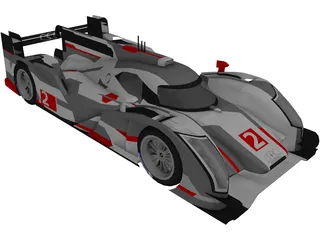 Audi R18 TDi (2013) 3D Model