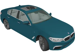 BMW M5 Sedan Performance (2017) 3D Model