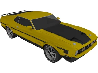 Ford Mustang Mach 1 (1971) 3D Model