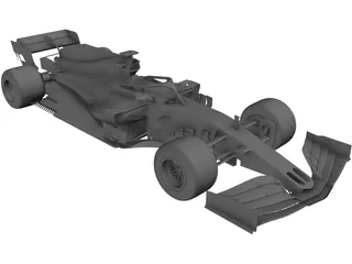 Carro de corrida F1 temporada 2019 da Fórmula 1 Modelo 3D $89 - .3ds .dxf  .fbx .max .obj .stl - Free3D