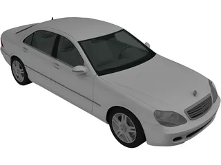 Mercedes-Benz S500 (2004) 3D Model