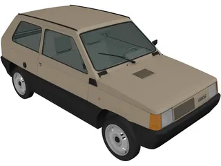 Fiat Panda (1980) 3D Model
