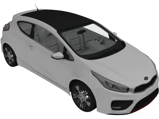 Kia Pro Ceed GT (2014) 3D Model