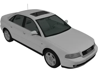 Audi A4 Sedan (1999) 3D Model