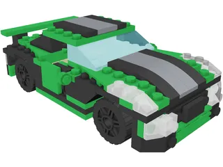 Lego Street Speeder (2010) 3D Model