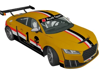 Audi TT RS Clubsport Race Turbo (2021) 3D Model