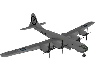 Boeing B-29 Superfortress 3D Model