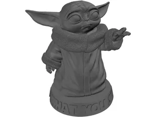 Baby Yoda 3D Model