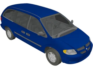 Dodge Grand Caravan (2004) 3D Model