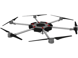 DJI Matrice 600 Hexacopter 3D Model