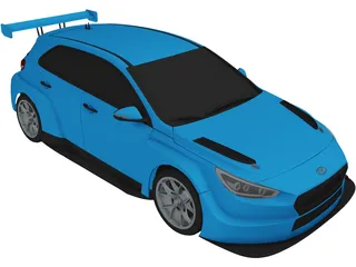 Hyundai i30N [TCR] (2018) 3D Model