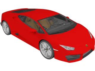 Lamborghini Huracan LP580-2 (2017) 3D Model