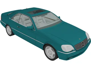 Mercedes-Benz CL600 (1998) 3D Model