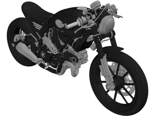 Ducati Scrambler 3D Model