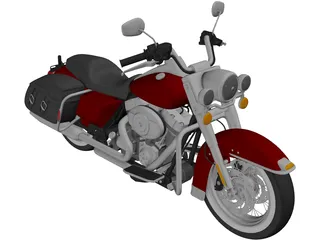 Harley Davidson Road King Classic (2011) 3D Model