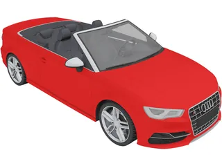 Audi S3 Convertible (2015) 3D Model