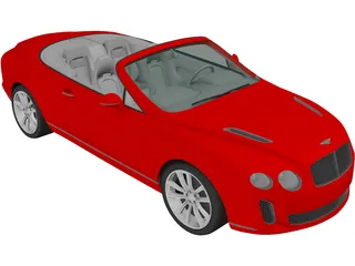 Bentley Continental Supersports Convertible (2011) 3D Model