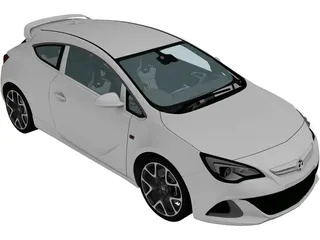 Vauxhall Astra VXR (2012) 3D Model