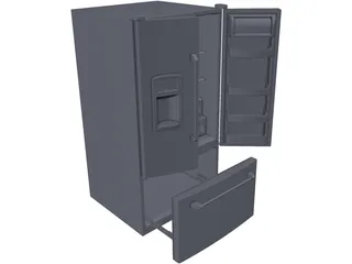 Refrigerator 3D Model