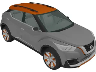 Nissan Kicks Concept (2014) 3D Model