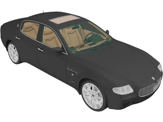 Maserati Quattroporte (2004) 3D Model