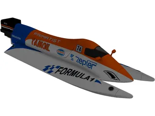 Power Boat 3D Model