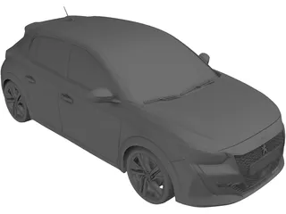 Peugeot 208 GT1 (2020) 3D Model