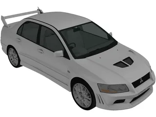 Mitsubishi Lancer Evolution VIII (2001) 3D Model