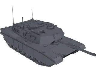 Abrams M1 3D Model