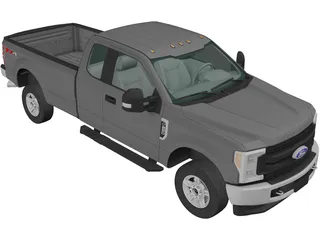 Ford F-250 XLT (2015) 3D Model