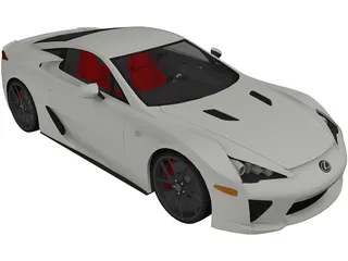 Lexus LFA (2012) 3D Model