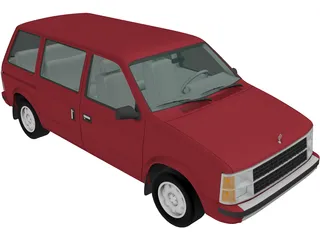 Dodge Caravan (1984) 3D Model