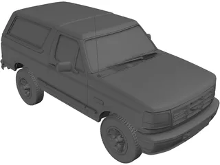 Ford Bronco (1992) 3D Model